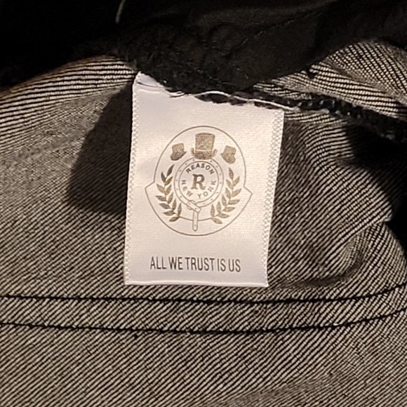 REASON SUPPLY NYC PAINT SPLATTER SLIM STRAIGHT JEANS Sz 38 LEVIS 5 POCKET 38 - Picture 7 of 10